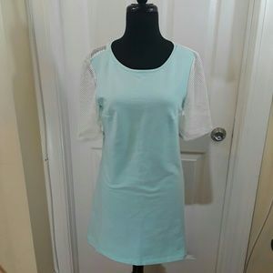 NOMMO Minty Blu Colored Summer Dress
